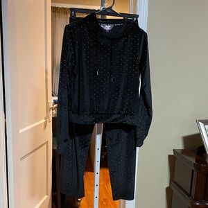 Juicy Couture Black Studded lounge Set
